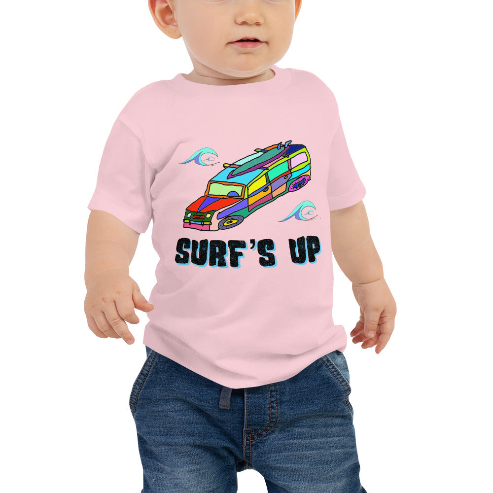 Surf's Up, Take the Woody - Baby Jersey Short Sleeve Tee