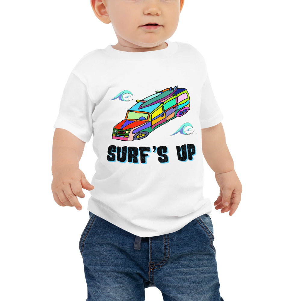 Surf's Up, Take the Woody - Baby Jersey Short Sleeve Tee
