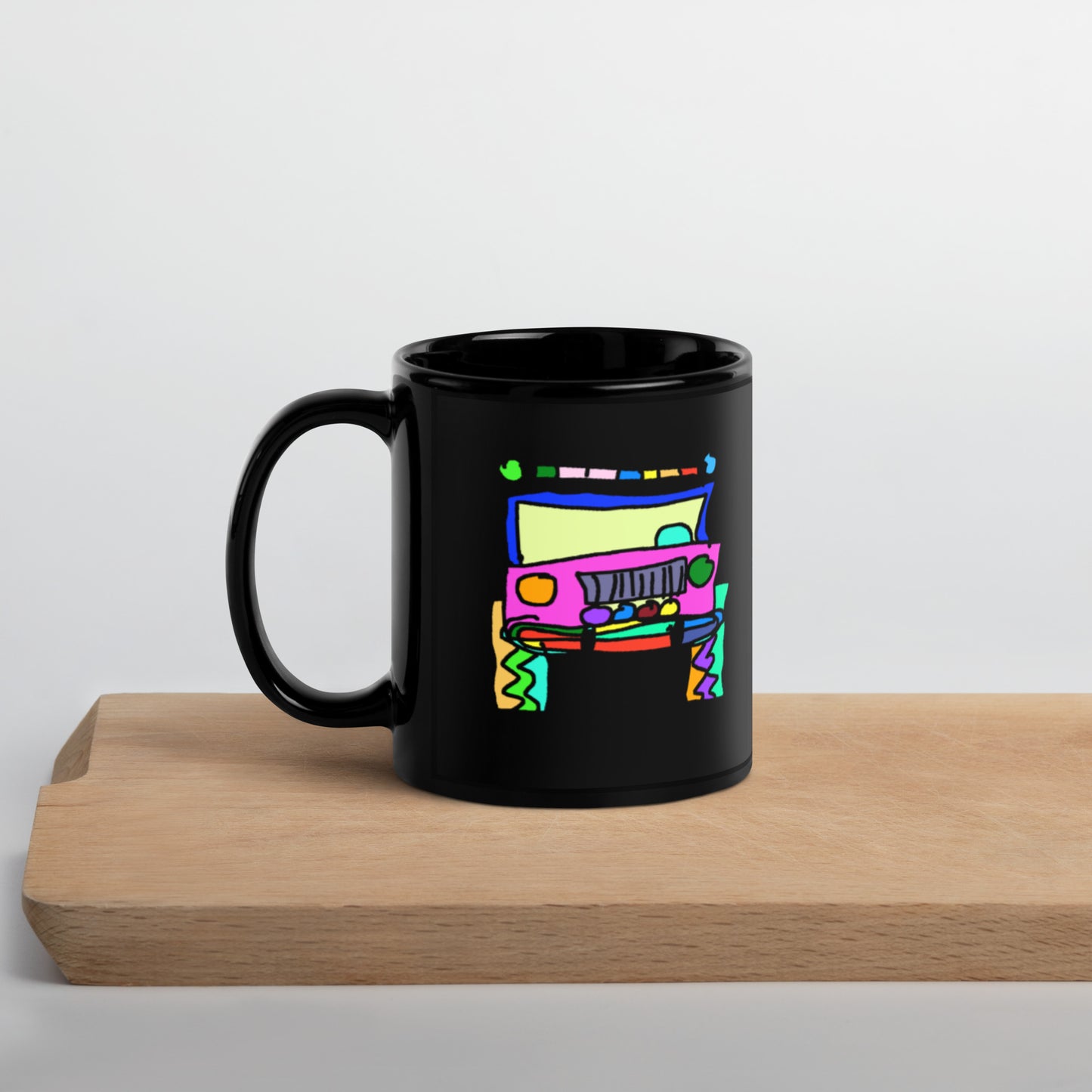 Jeepin' - Black Glossy Mug