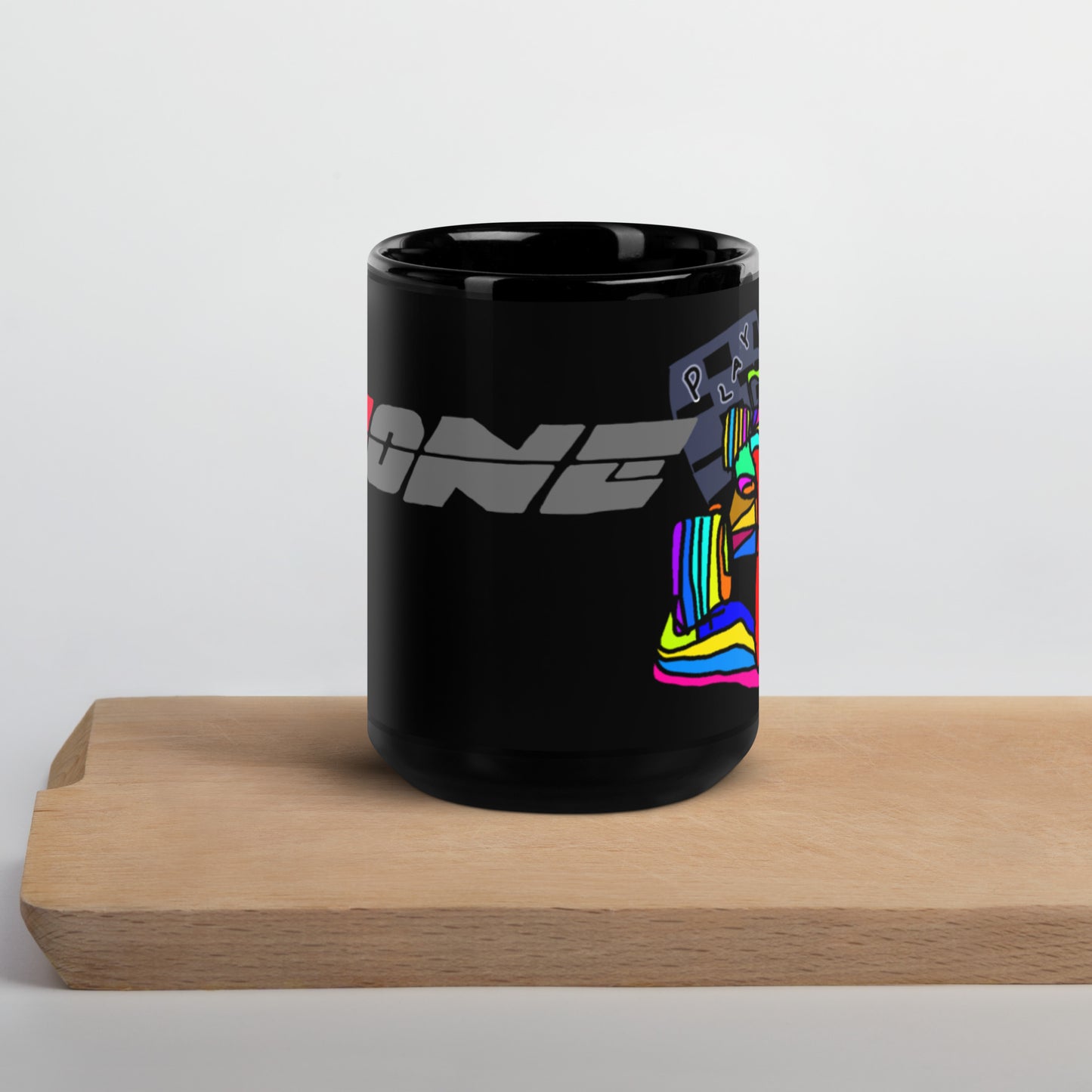 F1 - Black Glossy Mug