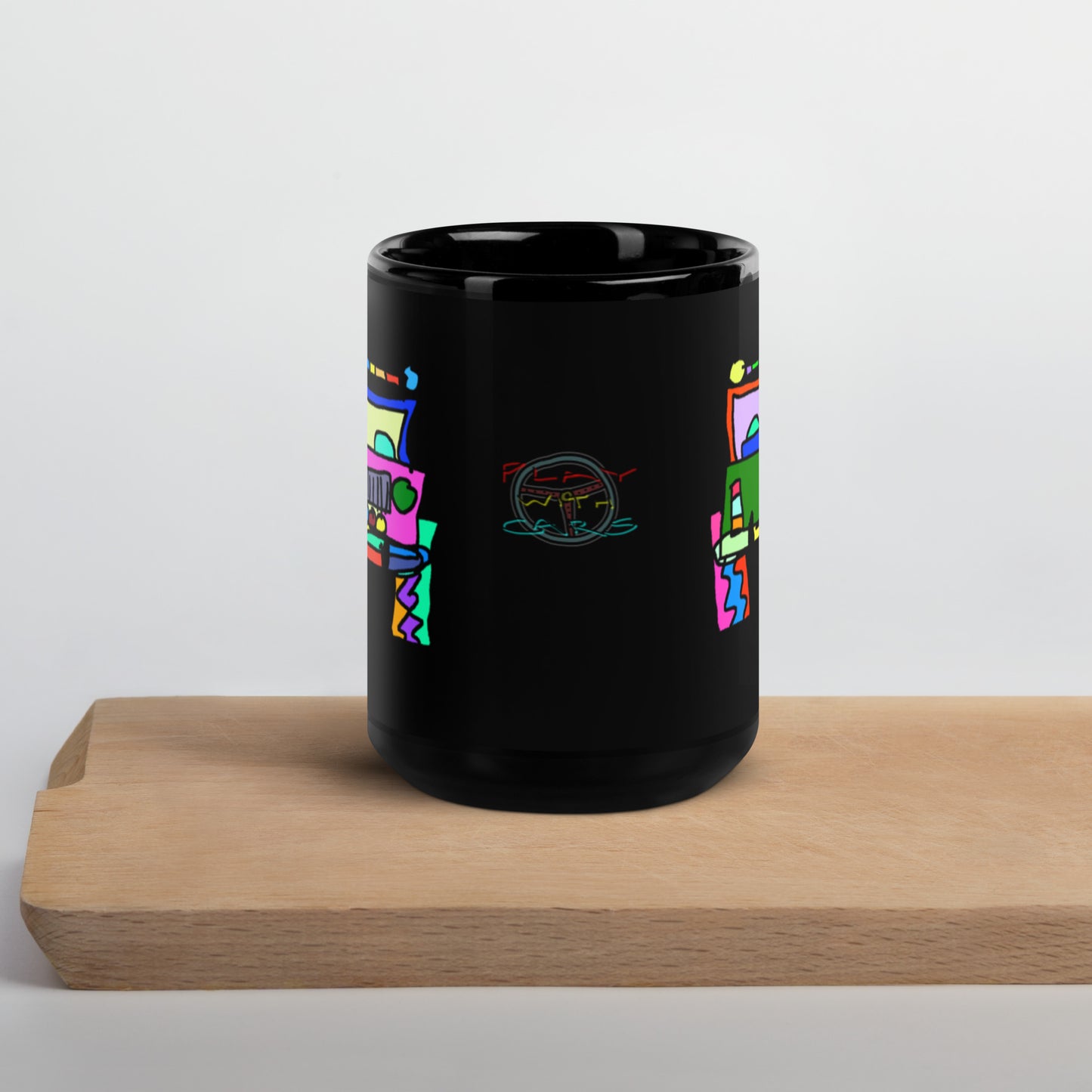 Jeepin' - Black Glossy Mug