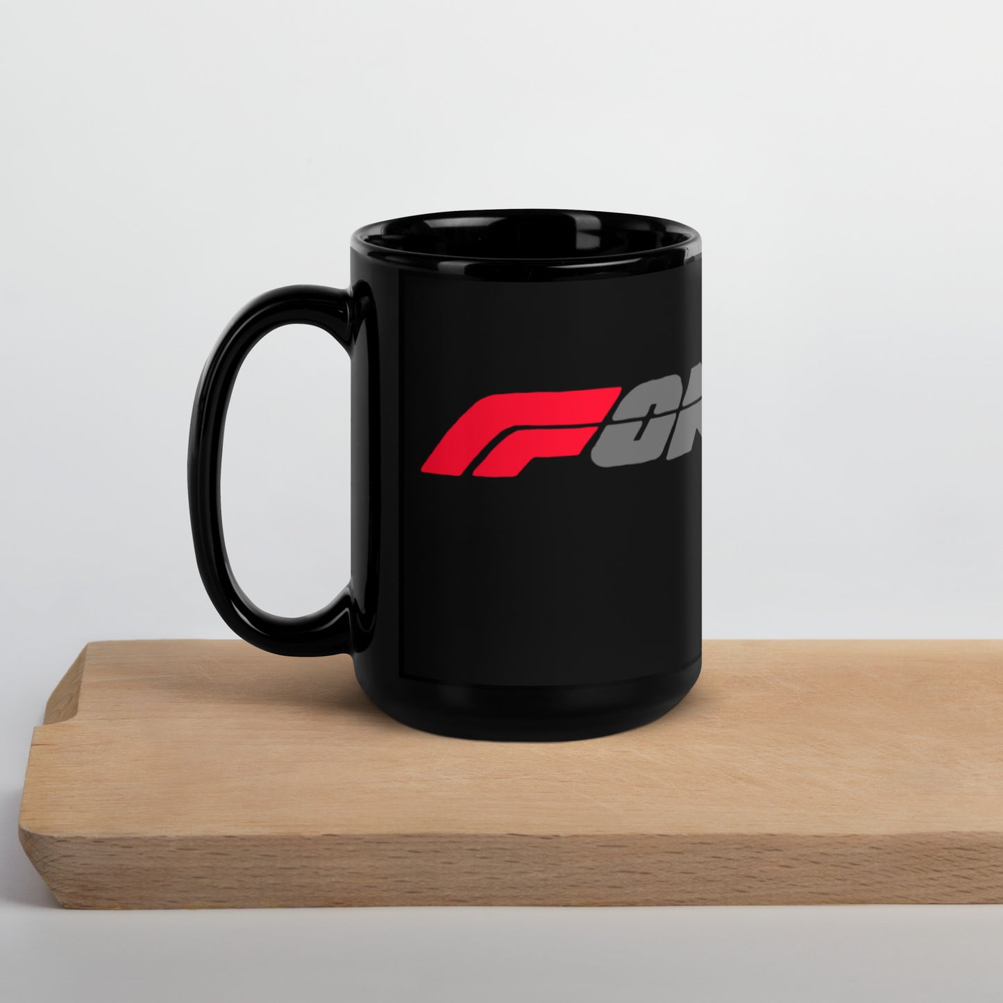 F1 - Black Glossy Mug