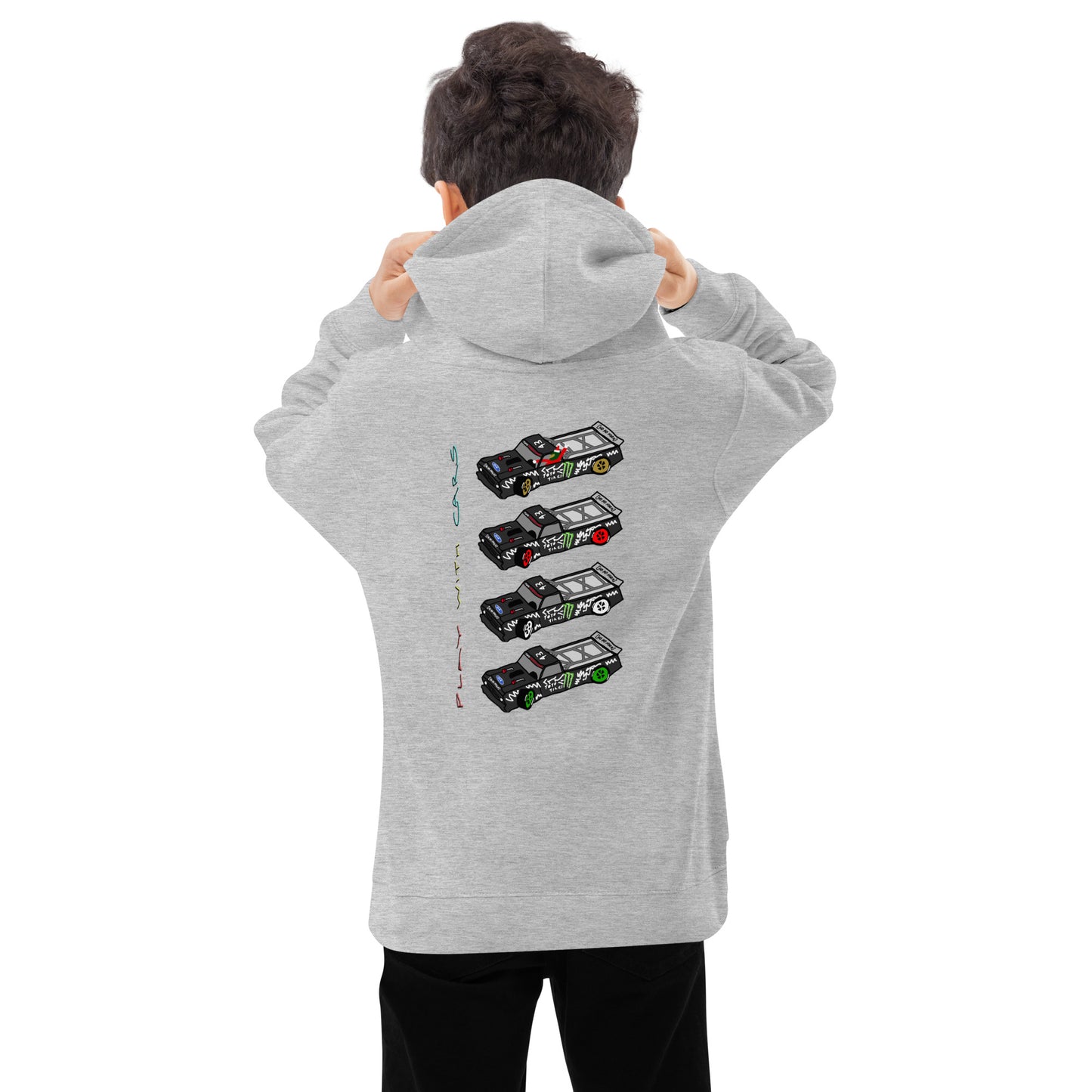 Santa's New Sleigh - Unisex Kids fleece hoodie