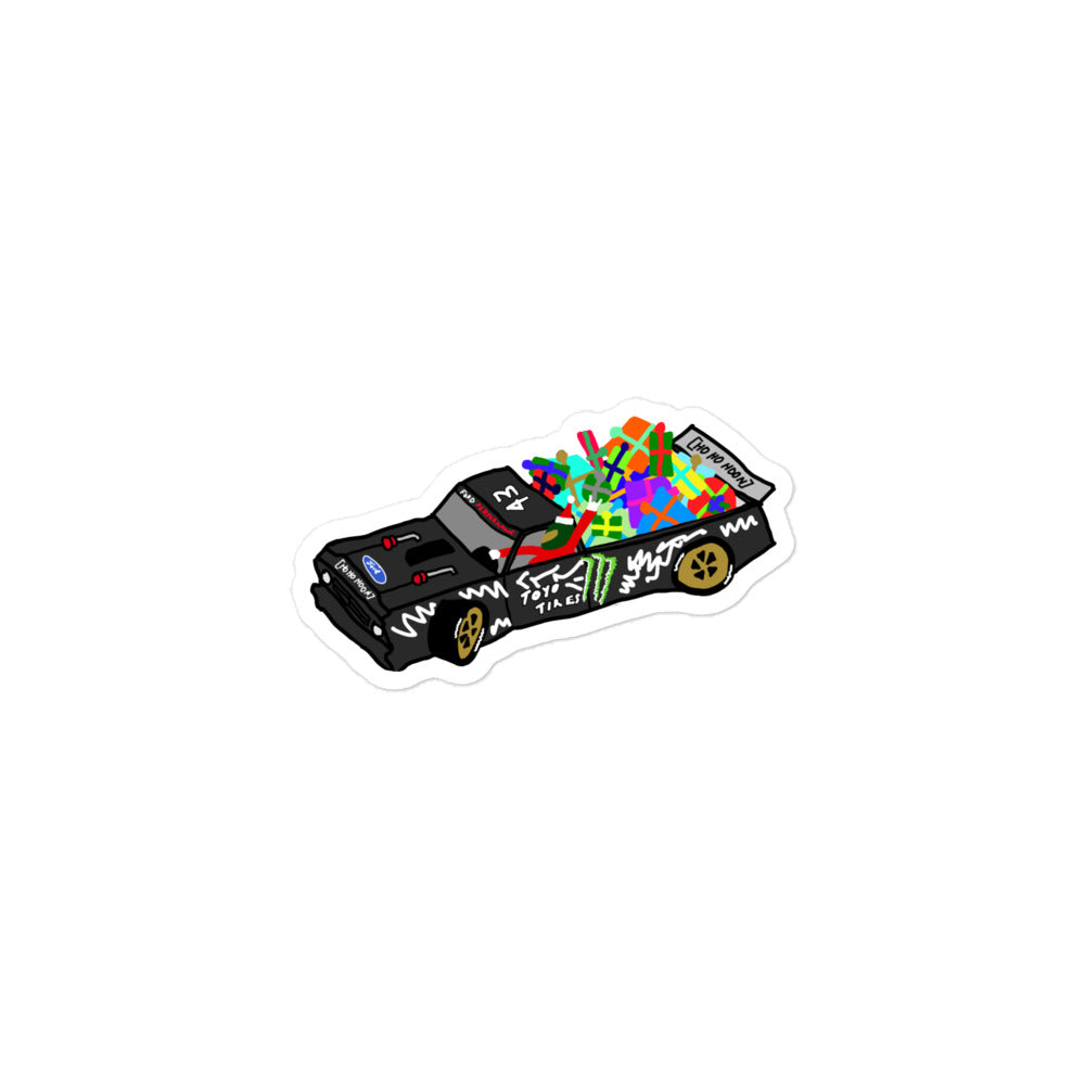 Santa's New Sleigh - Sticker