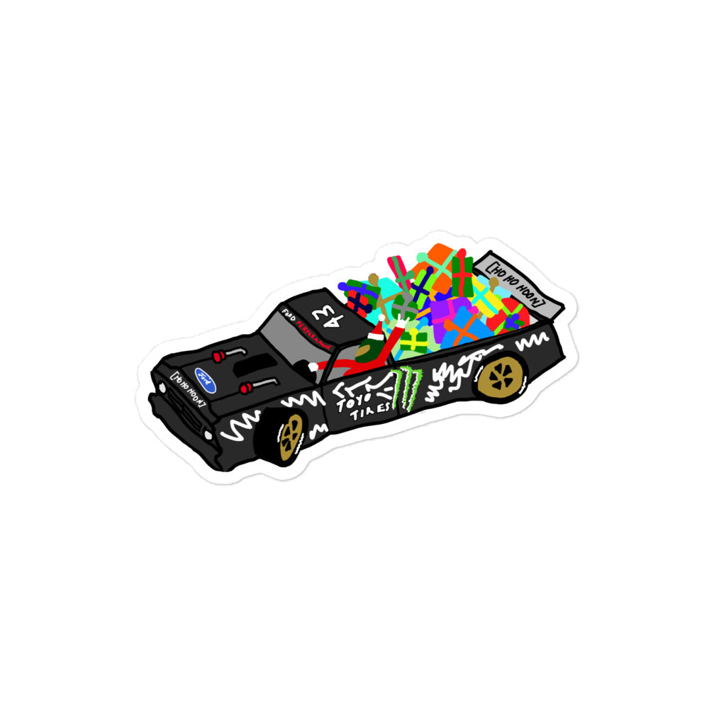 Santa's New Sleigh - Sticker