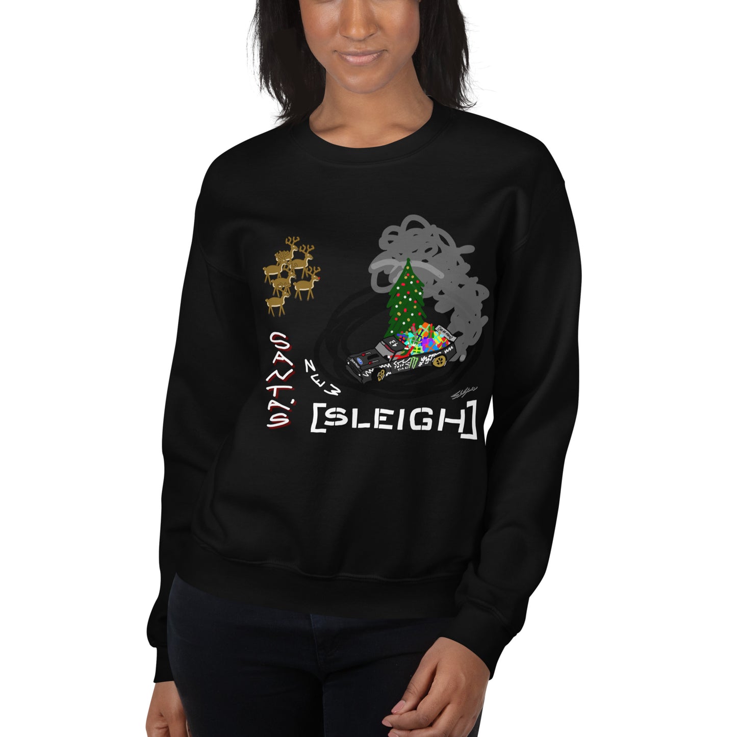 Santa's New Sleigh - Unisex Sweatshirt
