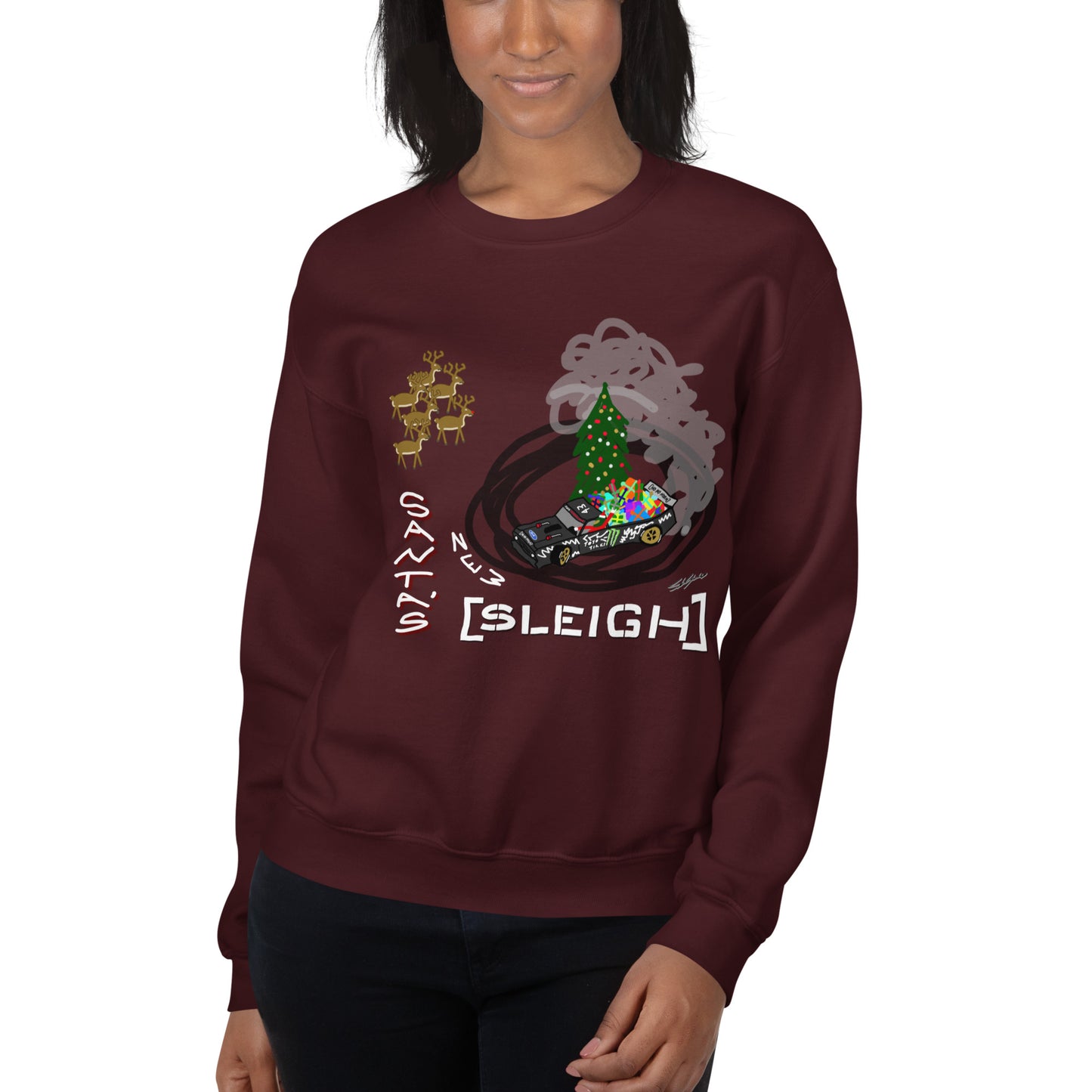 Santa's New Sleigh - Unisex Sweatshirt