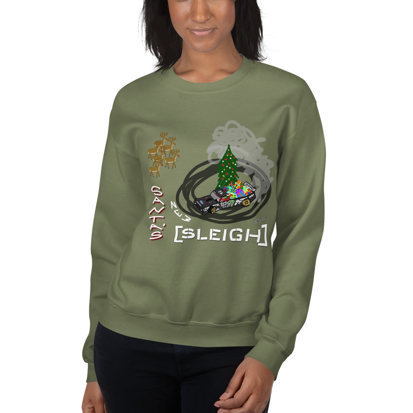 Santa's New Sleigh - Unisex Sweatshirt