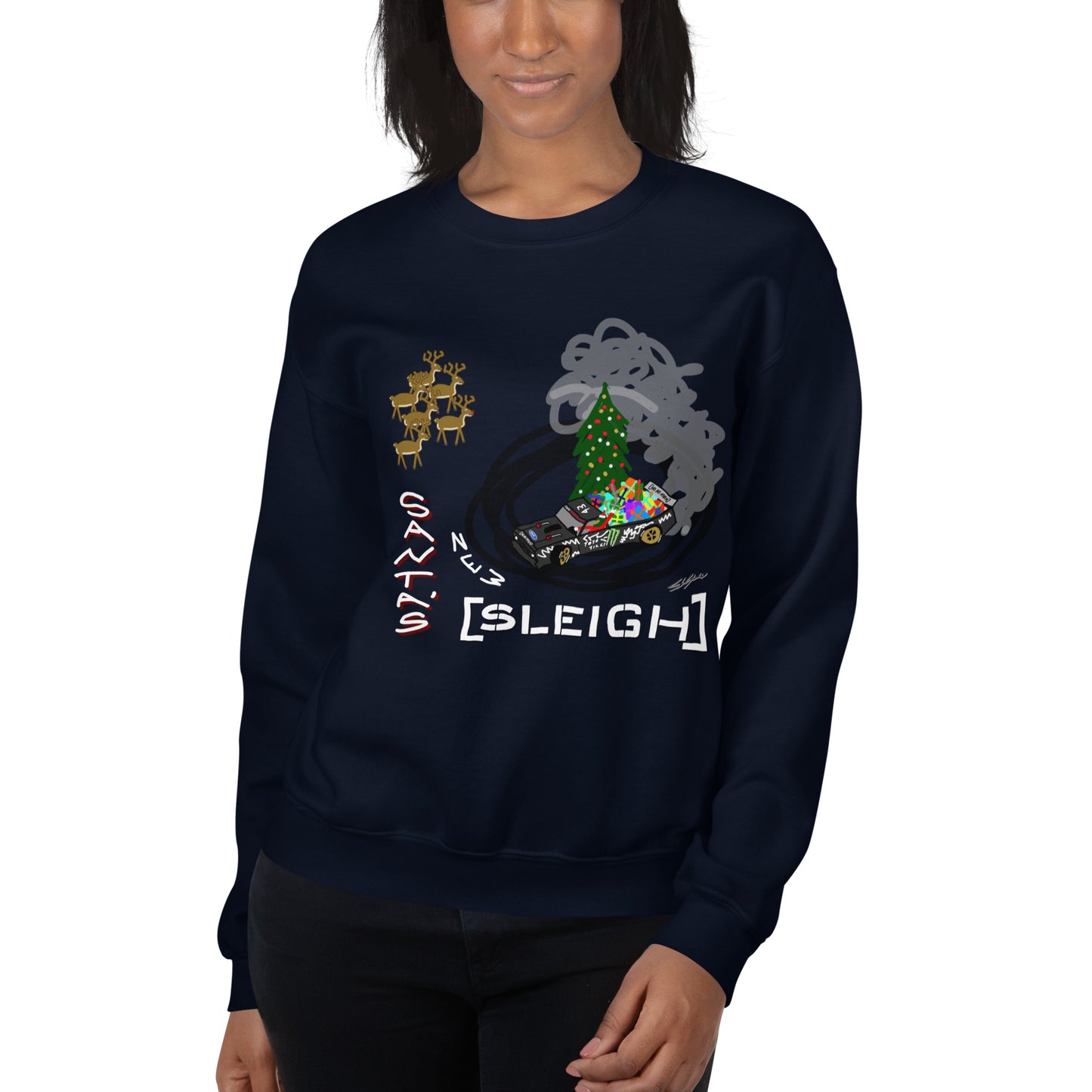 Santa's New Sleigh - Unisex Sweatshirt