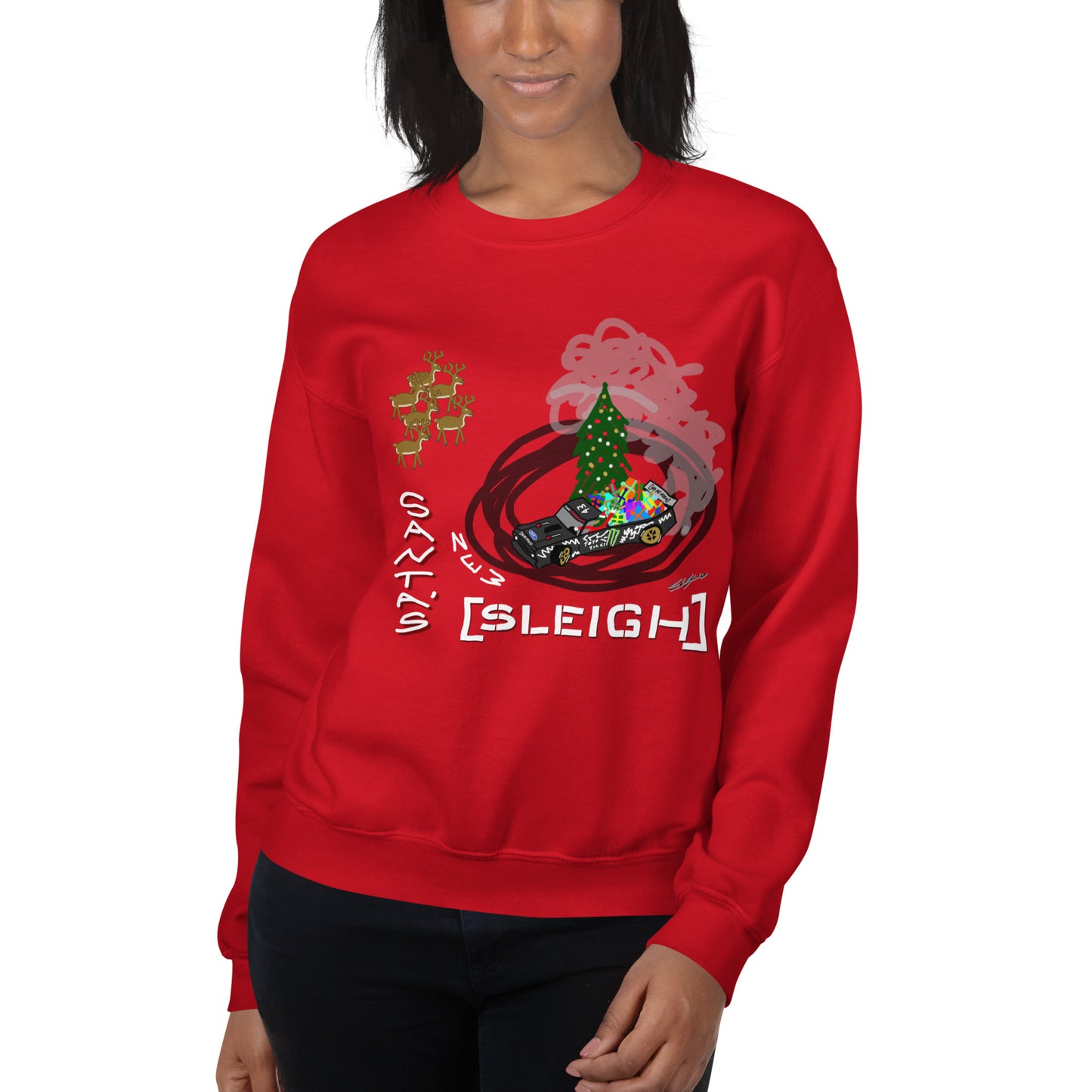 Santa's New Sleigh - Unisex Sweatshirt