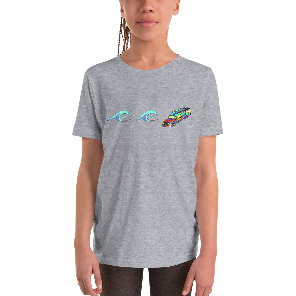 Surf's Up, Take the Woody - Youth Short Sleeve T-Shirt