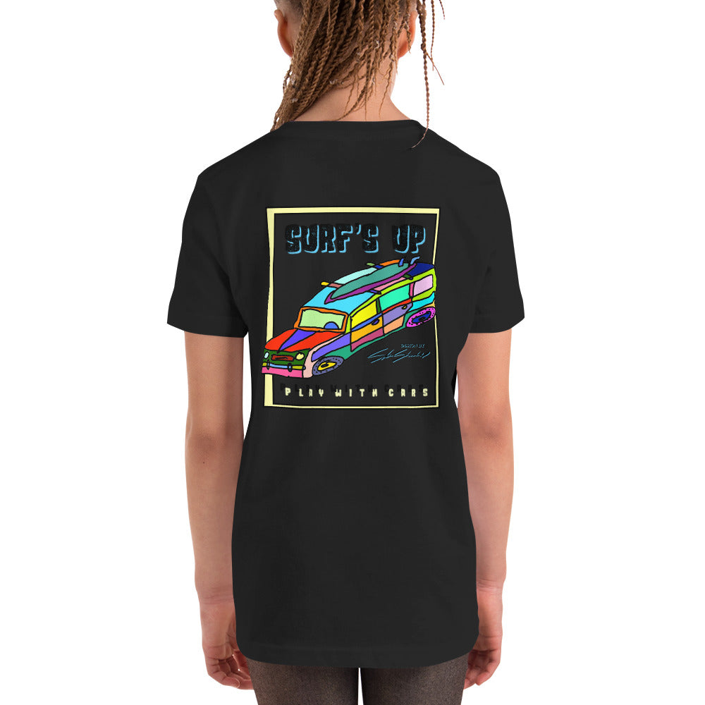 Surf's Up, Take the Woody - Youth Short Sleeve T-Shirt
