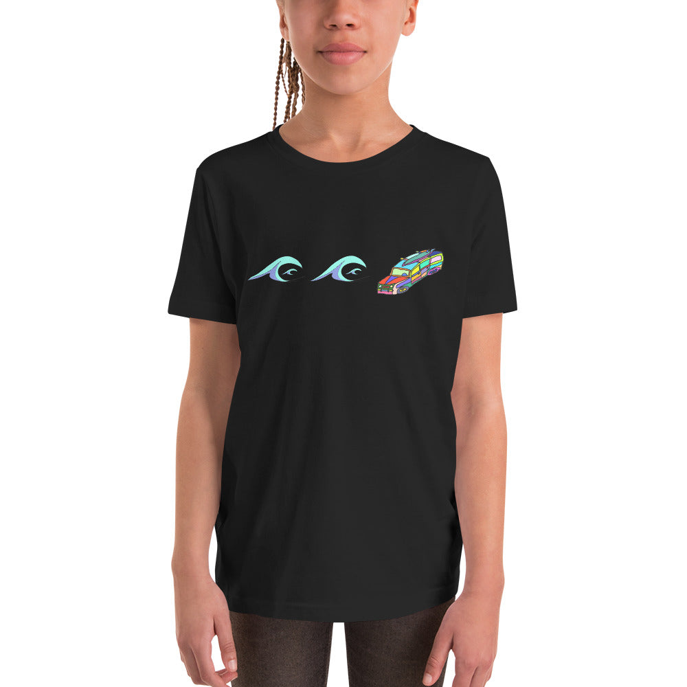 Surf's Up, Take the Woody - Youth Short Sleeve T-Shirt
