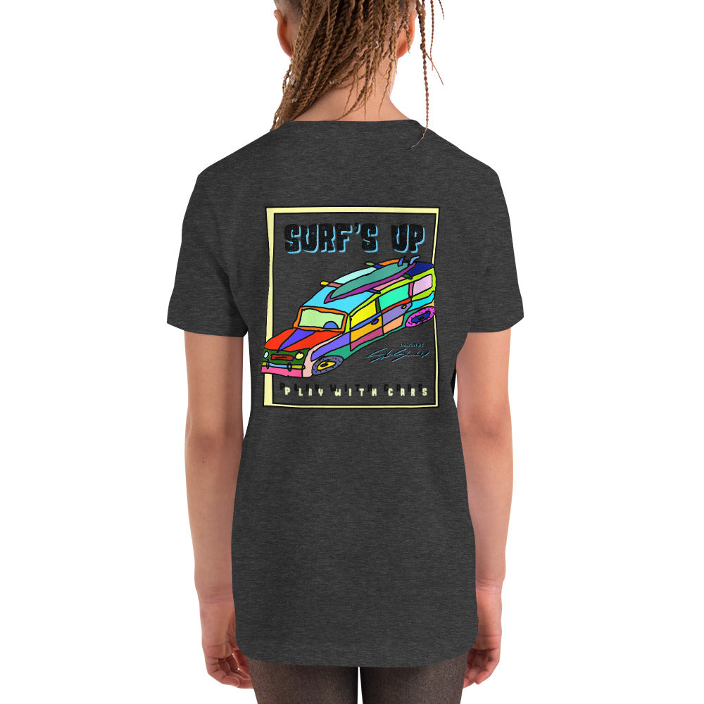 Surf's Up, Take the Woody - Youth Short Sleeve T-Shirt