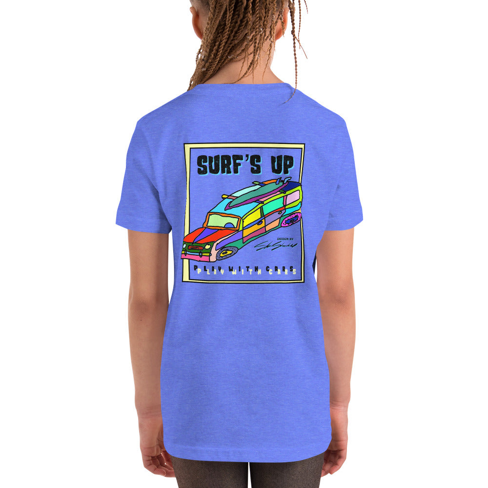 Surf's Up, Take the Woody - Youth Short Sleeve T-Shirt