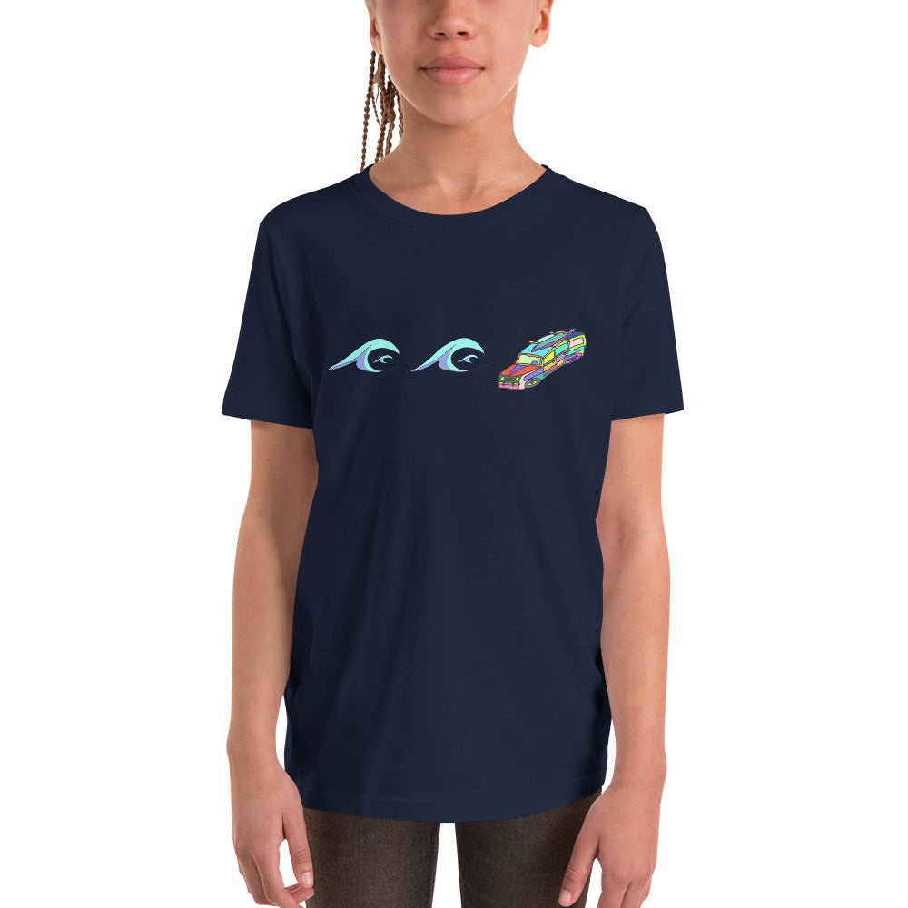 Surf's Up, Take the Woody - Youth Short Sleeve T-Shirt