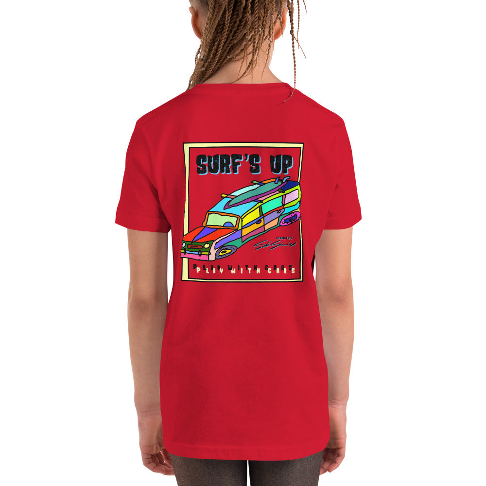 Surf's Up, Take the Woody - Youth Short Sleeve T-Shirt