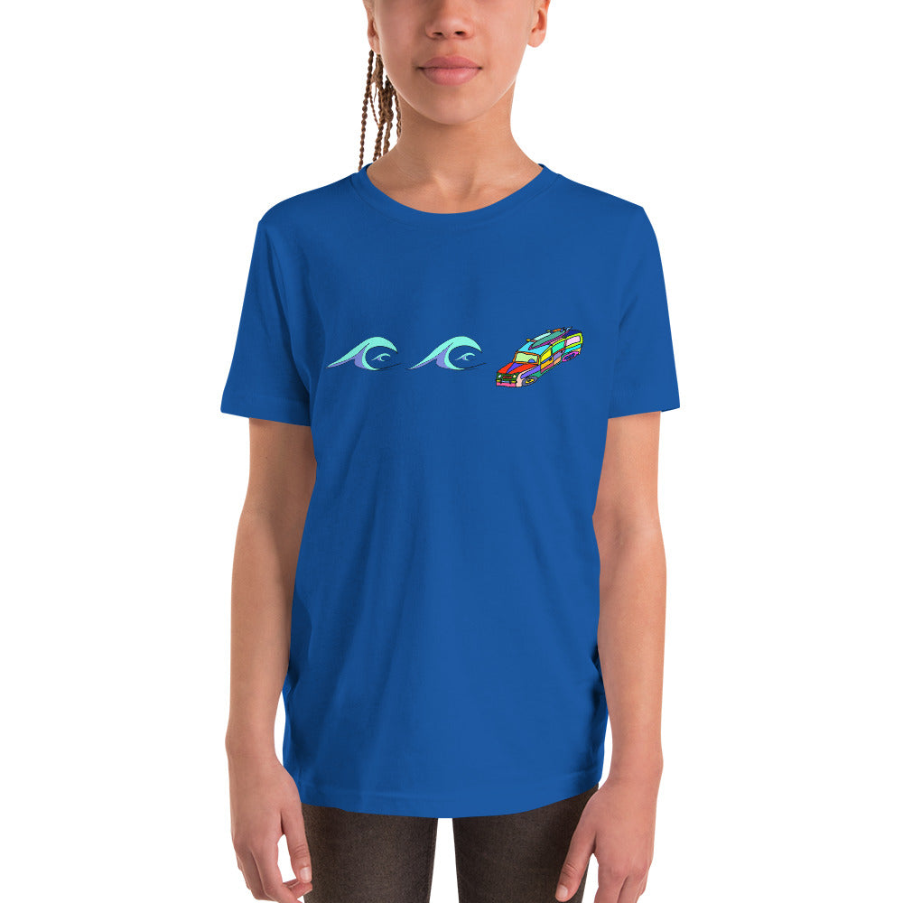 Surf's Up, Take the Woody - Youth Short Sleeve T-Shirt