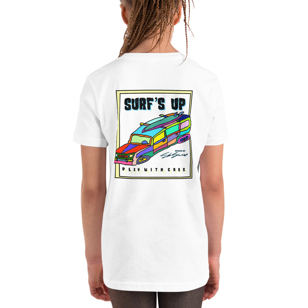Surf's Up, Take the Woody - Youth Short Sleeve T-Shirt