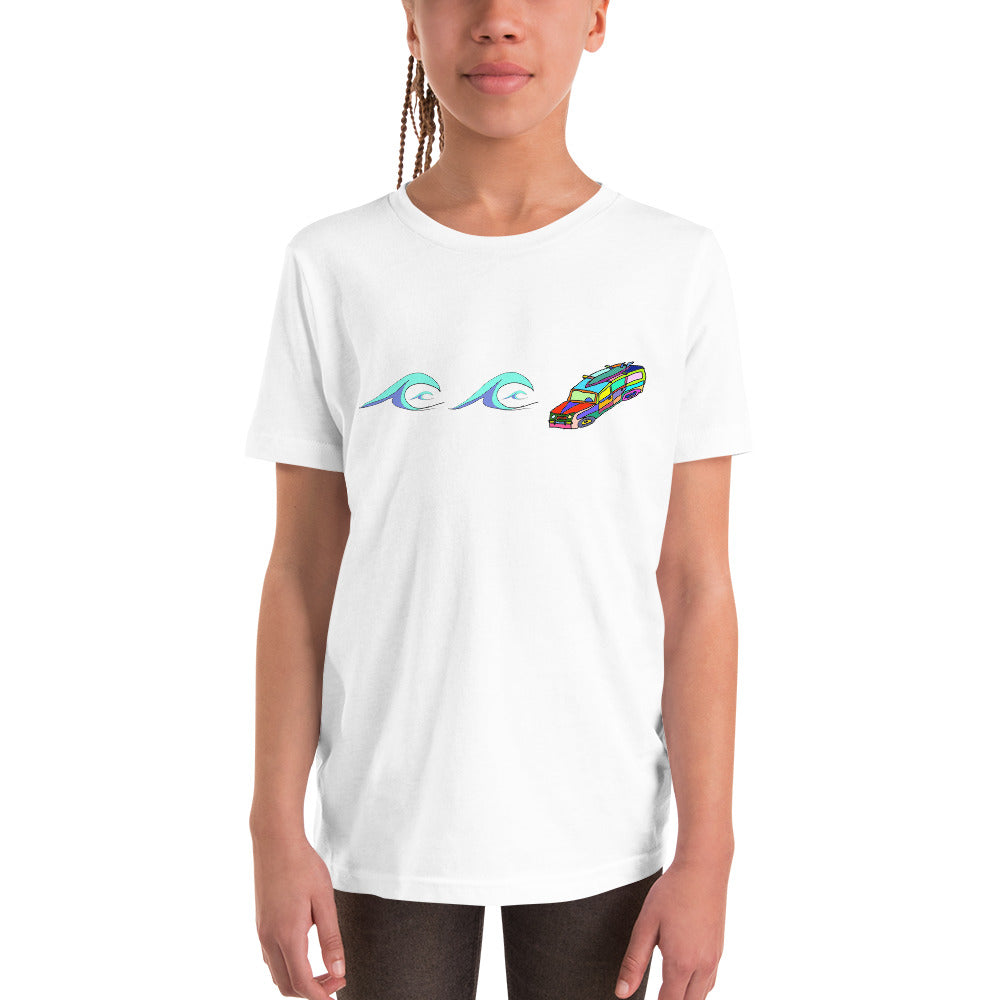 Surf's Up, Take the Woody - Youth Short Sleeve T-Shirt