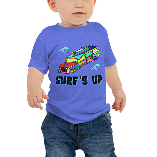 Surf's Up, Take the Woody - Baby Jersey Short Sleeve Tee