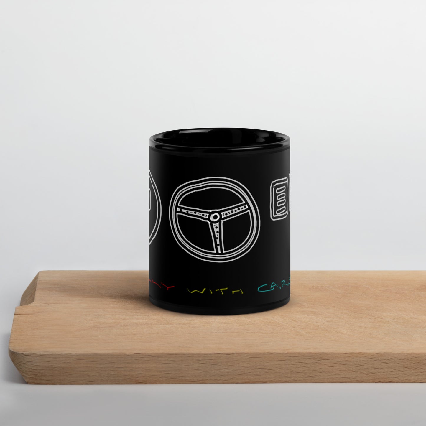 Dumb Cars - Black Glossy Mug