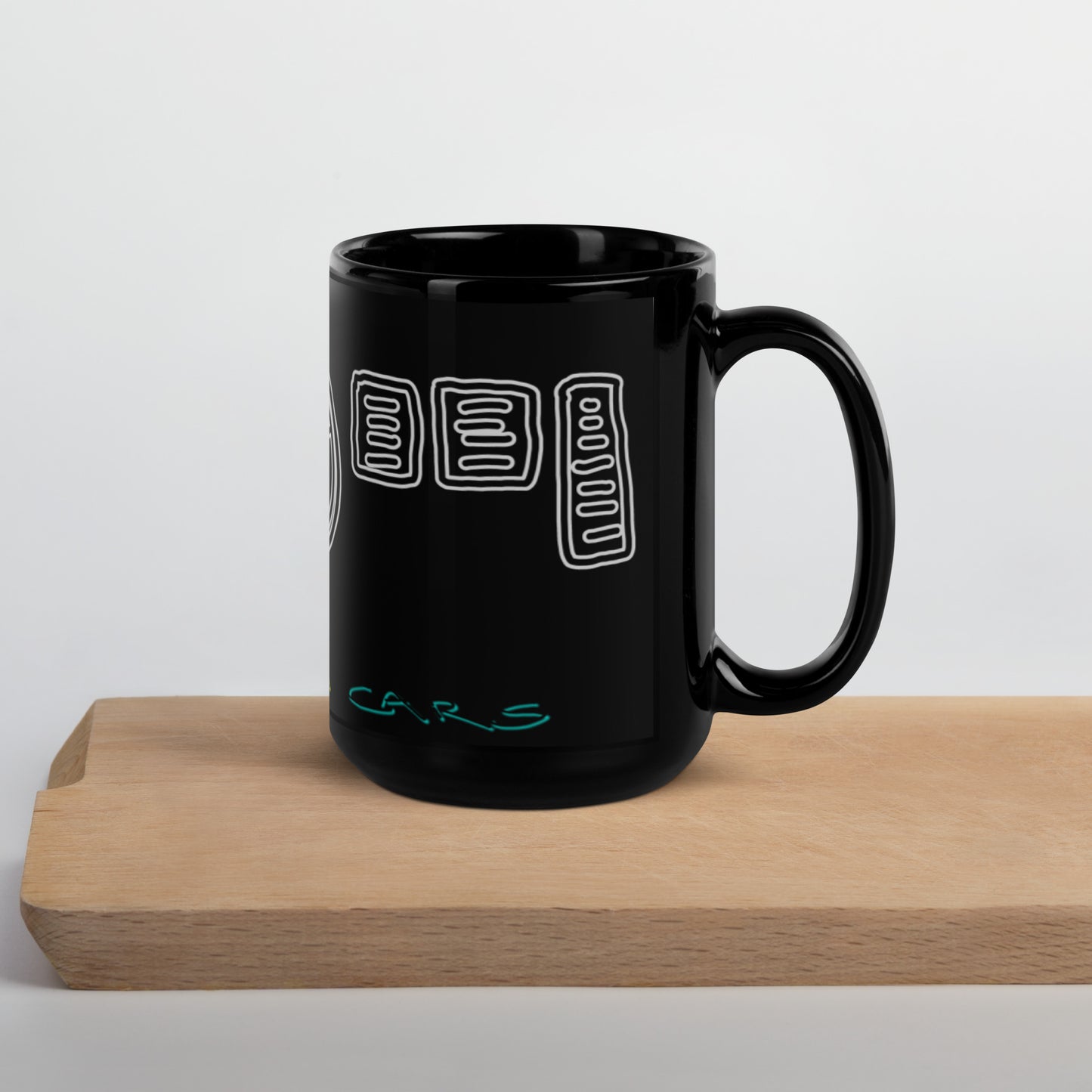 Dumb Cars - Black Glossy Mug